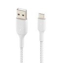 Belkin - Charge/Sync cable - USB-A To USB-C 2.0 Braid Sil