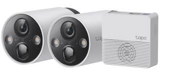 Tapo C420S2 V1 - 2 cámaras Tapo C420 + Hub Tapo H200 - cámara de vigilancia de red - para exteriores, en interior - resistente al polvo/resistente al agua - color (Día y noche) - 2560 x 1440 - 2K - focal fijado - audio - inalámbrico - Wi-Fi - H.264