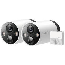 Tapo C420S2 V1 - 2 cámaras Tapo C420 + Hub Tapo H200 - cámara de vigilancia de red - para exteriores, en interior - resistente al polvo/resistente al agua - color (Día y noche) - 2560 x 1440 - 2K - focal fijado - audio - inalámbrico - Wi-Fi - H.264