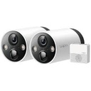 Tapo C420S2 V1 - 2 cámaras Tapo C420 + Hub Tapo H200 - cámara de vigilancia de red - para exteriores, en interior - resistente al polvo/resistente al agua - color (Día y noche) - 2560 x 1440 - 2K - focal fijado - audio - inalámbrico - Wi-Fi - H.264