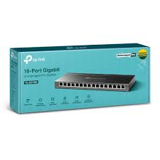 TP-Link TL-SG116E Unmanaged Pro - Conmutador - sin gestionar - 16 x 10/100/1000 - sobremesa