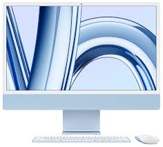 Apple iMac - All-in-one - Apple M3 None - 256 GB HDD - 24" - MacOS Sonoma - Blue