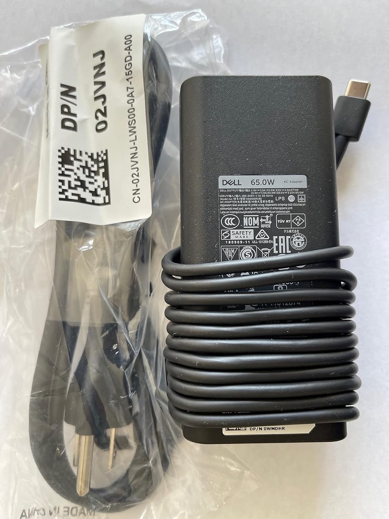 CARGADOR DELL ORIGINAL TIPO C 65W