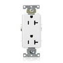 TOMA DOBLE DECORA INDUSTRIAL 2P 3H 20A 125V NEMA 5-20R BLANCO 16352-W