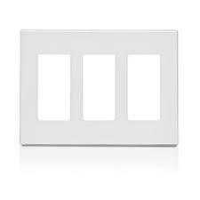 PLACA PLASTICA PRESION DECORA 3 GANG BLANCA 2163 ST-W