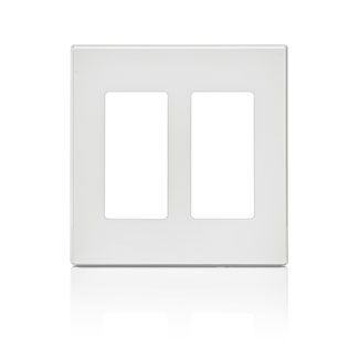 PLACA PLASTICA PRESION DECORA 2 GANG BLANCO 80309-SW