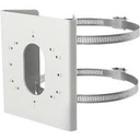 Hikvision DS-1275ZJ-S-SUS - Abrazadera para montaje de cámara - instalable en poste - blanco - para Pro Series DS-2CD2646, 2CD2T87; Pro Series EasyIP 4.0 with ColorVu