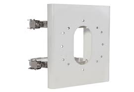 Hikvision DS-1275ZJ-S-SUS - Abrazadera para montaje de cámara - instalable en poste - blanco - para Pro Series DS-2CD2646, 2CD2T87; Pro Series EasyIP 4.0 with ColorVu