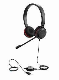 Jabra Evolve 30 II MS stereo - Auricular - en oreja - cableado - conector de 3,5 mm, USB-C - Certificado para Skype Empresarial