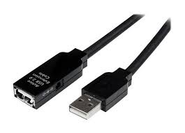 StarTech.com 25m USB 2.0 Active Extension Cable - M/F - USB extension cable - USB (F) to USB (M) - USB 2.0 - 25 m - active - black