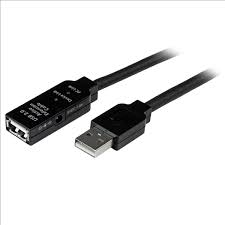StarTech.com 25m USB 2.0 Active Extension Cable - M/F - USB extension cable - USB (F) to USB (M) - USB 2.0 - 25 m - active - black