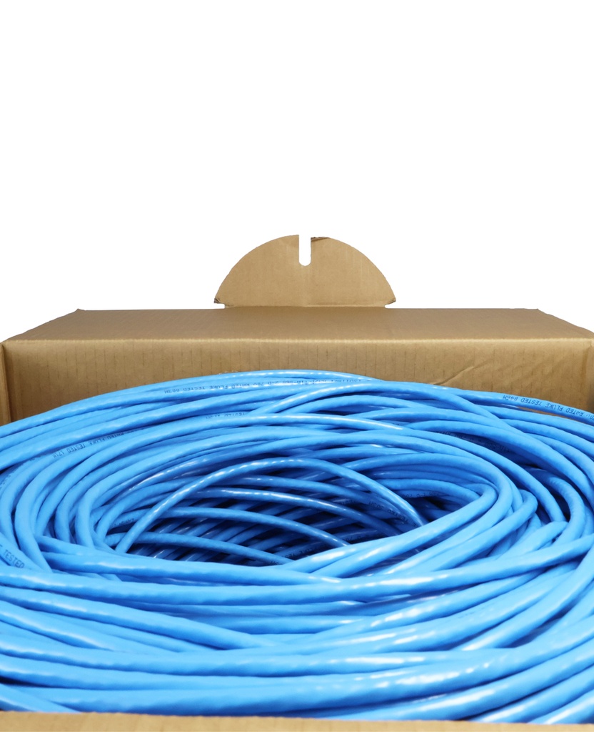 Cable UTP cat6 AZUL 550mhz 305m-INDOOR