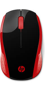 HP - Cordless Optical Mouse - Mouse - Wireless - Devil red - 200 Emprs