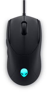 Alienware AW320M - Ratón - diestro y zurdo - óptico - 6 botones - cableado - USB - Cara oculta de la Luna