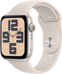 Apple - Smart watch - Starlight Aluminium - GPS 44mm MXEV3CL/A