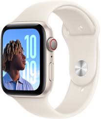 Apple - Smart watch - Starlight Aluminium - GPS 44mm MXEV3CL/A