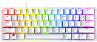 Razer - Keyboard - English - Ergonomic Design - White - Analog Optical