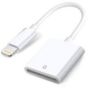 Lector de tarjetas SD a Lightning de Apple para cámara - Lector de tarjetas (SD) - Lightning - para iPad Pro de 12,9 pulgadas, iPad de 9,7 pulgadas, iPad Pro de 9,7 pulgadas, iPad mini 2, 4, iPhone 6s, SE
