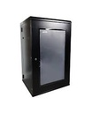 LTK-GAB25PG-Gabinete 25U Pared ABATIBLE Armado reforzado 2 Abanicos 600W