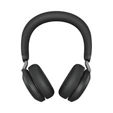 Jabra Evolve2 75 - Auricular - en oreja - Bluetooth - inalámbrico - cancelación de sonido activo - USB-C - aislamiento de ruido - negro - con base de carga - Certificado para Equipos de Microsoft