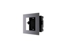 Hikvision - Kit de montaje (marco, tornillos, panel frontal) - para sistema de intercomunicación de vídeo - plástico, aluminio para aviación - montaje enrasado