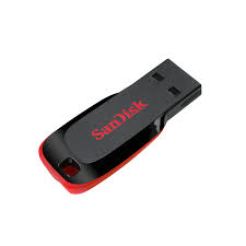 SanDisk Cruzer Blade - Unidad flash USB - 128 GB - USB - negro, rojo