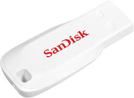 SanDisk Cruzer Blade - Unidad flash USB - 16 GB - USB 2.0 - blanco