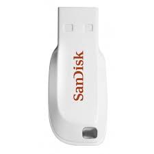 SanDisk Cruzer Blade - Unidad flash USB - 16 GB - USB 2.0 - blanco