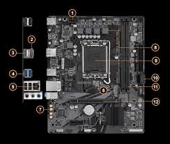 Gigabyte - Motherboard - H610M K V2 DDR4  2DIMM LGA 170