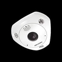 Hikvision DeepinView 6 MP IR Network Fisheye Camera DS-2CD6365G0-IVS - Cámara panorámica de red - cúpula - para exteriores - vándalos / resistente al agua - color (Día y noche) - 6 MP - 3072 x 2048 - montaje M12 - focal fijado - audio - GbE - MJPEG, H.264, H.265, H.265+, H.264+ - CC 12 V/PoE Clase 4