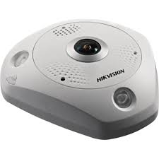 Hikvision DeepinView 6 MP IR Network Fisheye Camera DS-2CD6365G0-IVS - Cámara panorámica de red - cúpula - para exteriores - vándalos / resistente al agua - color (Día y noche) - 6 MP - 3072 x 2048 - montaje M12 - focal fijado - audio - GbE - MJPEG, H.264, H.265, H.265+, H.264+ - CC 12 V/PoE Clase 4