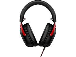HyperX Cloud 3 - Auricular - tamaño completo - cableado - USB, conector de 3,5 mm - negro, rojo