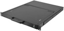B09QC3XZJN-Conmutador KVM VGA de 16 puertos, consola KVM LCD de 17 pulgadas integrada con monitor de teclado, cajón de panel táctil, KVM de montaje en rack de 1U para gabinete de 19 pulgadas, compatible