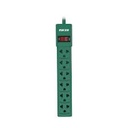 Forza - Power strip - AC 110/220 V - 6 Tomas de Corriente - Green & Red 2PX