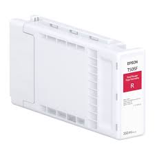 Epson T50S - 350 ml - gran capacidad - rojo - original - blíster con alarmas de RF/acústica - cartucho de tinta - para SureColor T3770DR, T3770E, T5770DM, T5770DR, T7770D, T7770DM