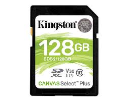 Kingston - Flash memory card - SD Memory Card - 128GB SDXC Canvas Select Plus