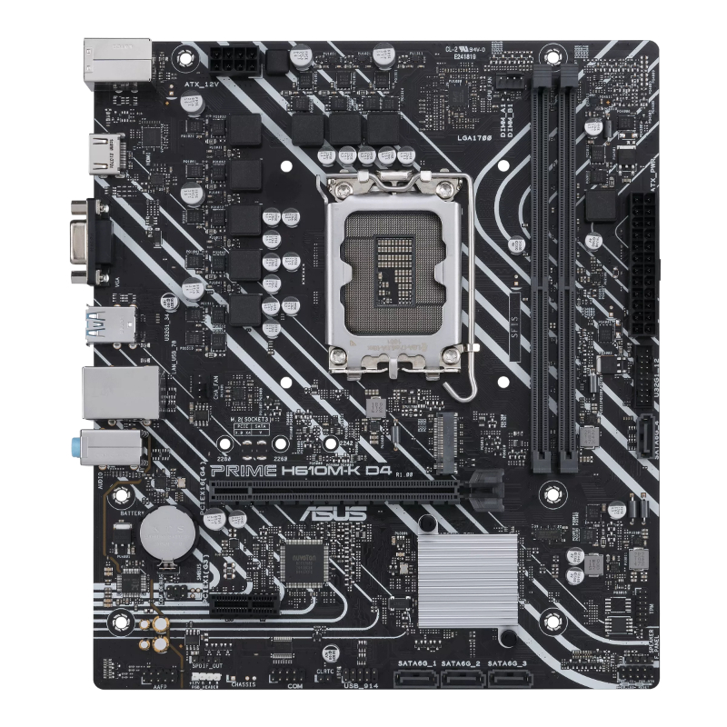 MICRO ATX ASUS (PRIME H610M-K D4-CSM) (1700) 12-13-14TH/MAX 64GB/2XDDR4/VGA/HDMI