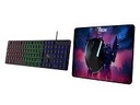 Xtech - Keyboard, mouse and mouse pad set - Spanish - Wired - USB - Fantastic 4 - Marvel XTK-M535F4-S