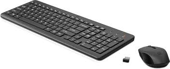 HP - Keyboard and mouse set - Spanish - Wireless - USB - All black - 2V9E6AA#ABM