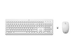 HP - Keyboard and mouse set - Wireless - 230 WHT