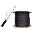 CABLE DE FIBRA OPTICA 2 HILOS DROP FTTH, SM LSZH JACKET, G657A2, 4.3*8.0MM,  HDPE,  1000MTS TEKLINK