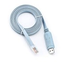 B075V1RGQK-Cable de consola USB, cable de consola USB a RJ45 para enrutadores Cisco/router AP/Switch Windows, Mac, Linux (5.9 ft, azul)