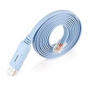 B075V1RGQK-Cable de consola USB, cable de consola USB a RJ45 para enrutadores Cisco/router AP/Switch Windows, Mac, Linux (5.9 ft, azul)