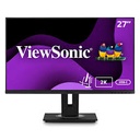 ViewSonic Ergonomic VG2755-2K - Monitor LED - 27" - 2560 x 1440 QHD @ 100 Hz - IPS - 350 cd/m² - 1000:1 - 5 ms - HDMI, DisplayPort, USB-C - altavoces
