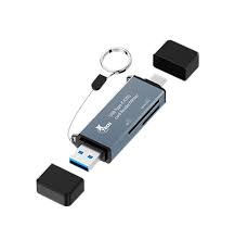 Xtech XTC-581 - Card reader - SD / MicroSD - USB 3.0/USB-C - - OTG card reader