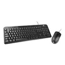 Xtech - Keyboard and mouse set - Wireless - Spanish - USB - Black - 2.4 GHz - Black XTK-311S