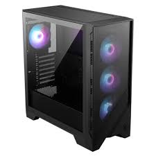 306-7G23R15-HH9-CASE GAMING RGB MSI MAG FORGE 321R AIRFLOW MID TOWER VENTILADORES 4 DE 120MM CON VIDRIO LATERAL 306-7G23R15-HH9 NEGRO