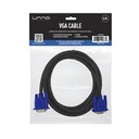 CB4016BK-CABLE UNNO TEKNO VGA 1.8M/6FT BLACK