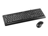 Klip Xtreme - Keyboard and mouse set - Spanish (Latin American) - Wireless - Bluetooth - Aluminum silver - KBK-850