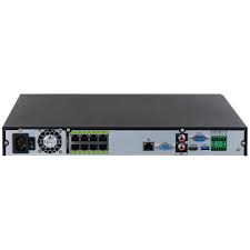 NVR5208-8P-E1-NVR DAHUA 8CH 384 MBPS 2HDD 8 POE 4K H265 WIZSENSE EPOE ALARM